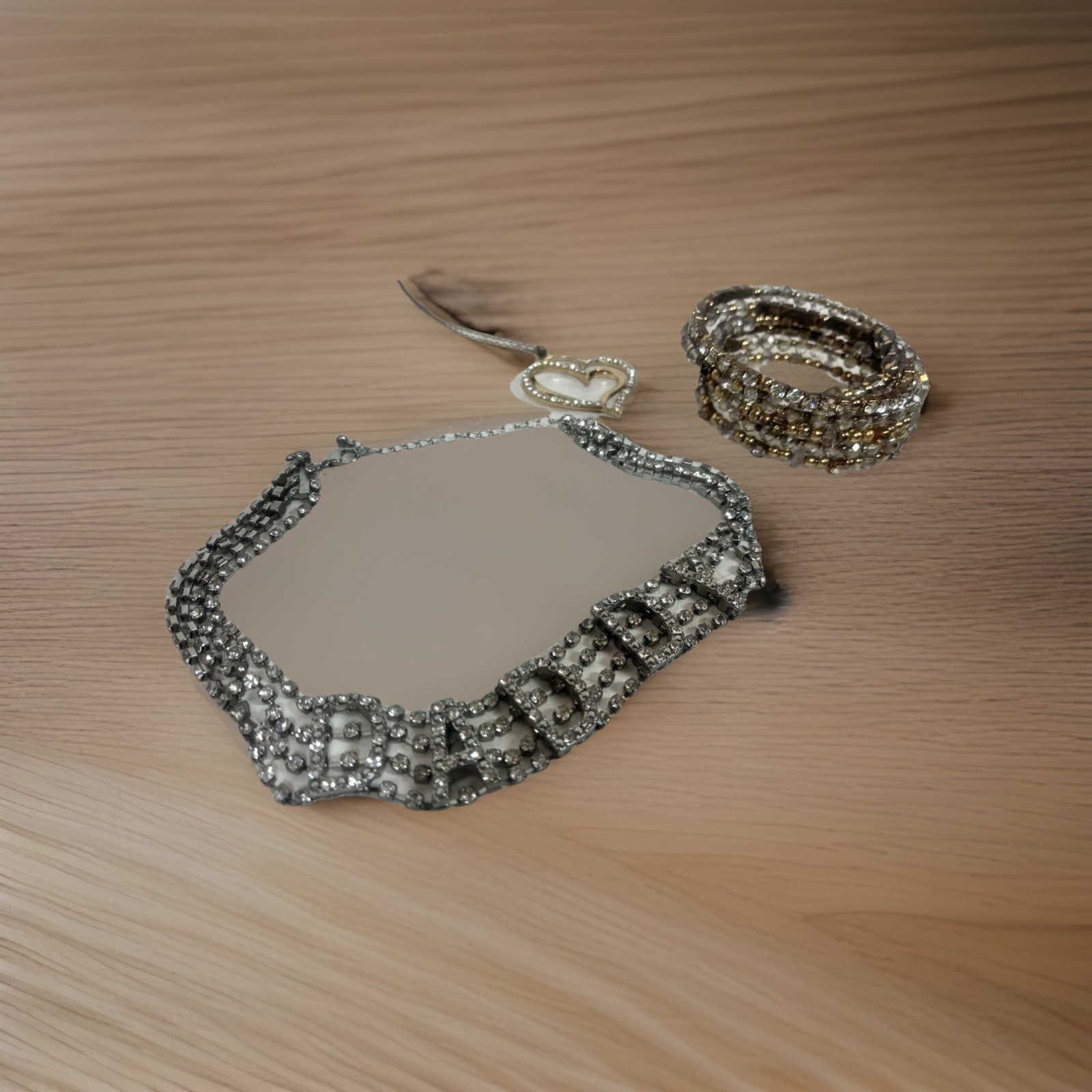Stylish Costume Jewelry Lot RhinestoneChocker Heart Shaped Pendent Necklace Bead