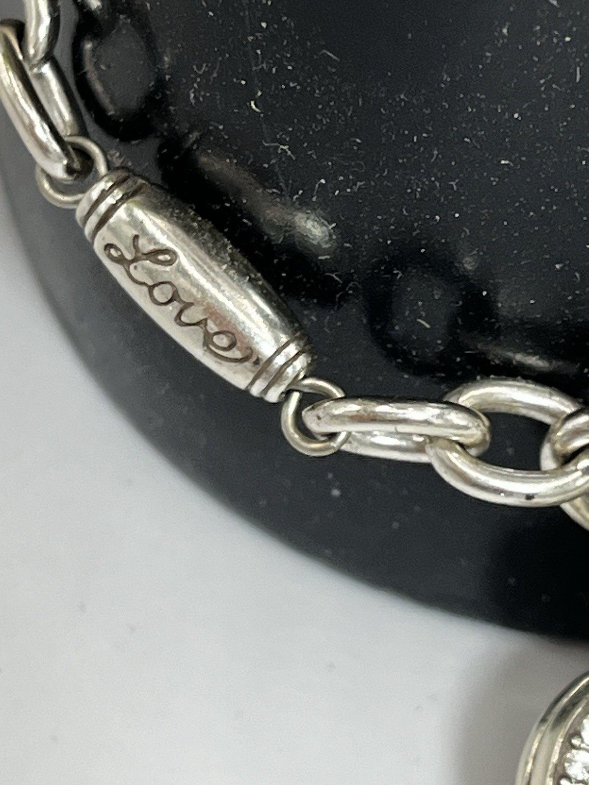 Vintage Brighton Heart Locket Bracelet — Floral Design — Signs of Wear