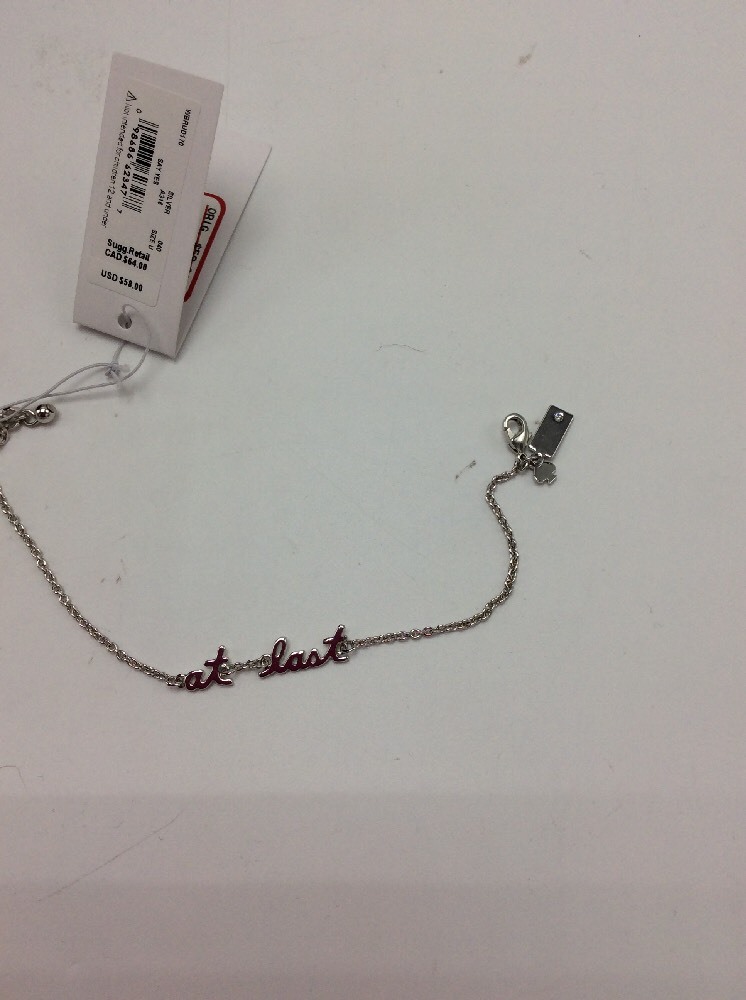 $58 Kate Spade Silver Tone Say Yes Bracelet At Last 231 D
