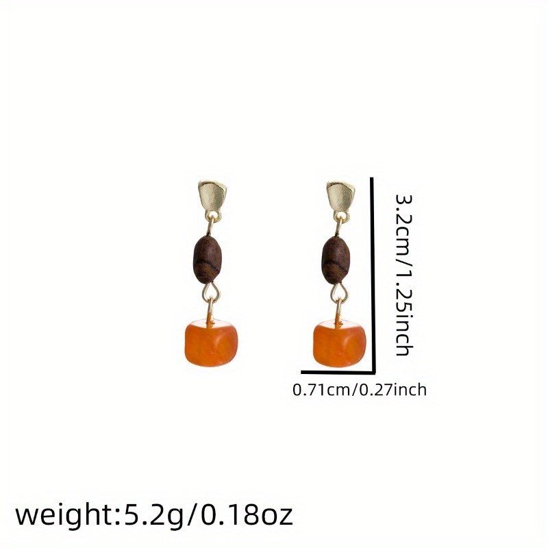 Women’s Simple Small Alloy Pendant Earrings Minimalist Dainty Accessories