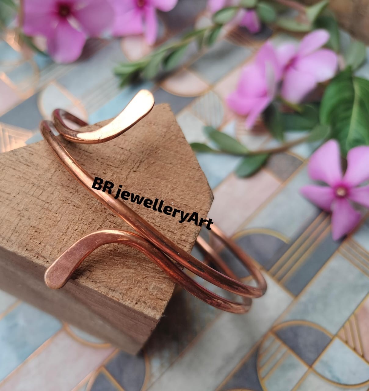 Minimal Open Copper Cuff Bracelet | Handmade Adjustable Copper Bangle