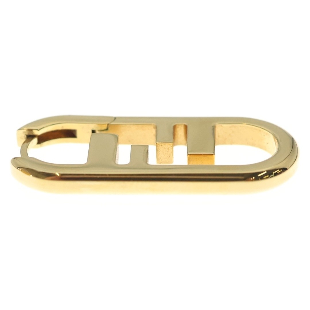 FENDI Orlock FF Logo Earrings Gold SS Used a63d47061b94cdd6b7333c5a2d009db0