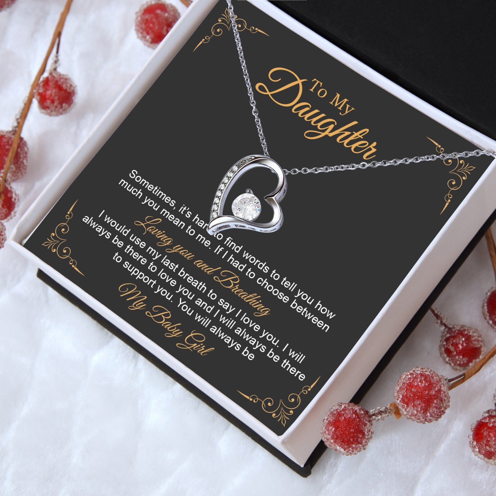 To My Daughter Necklace, Gift to My Daughter, Graduation Gift for Daughter