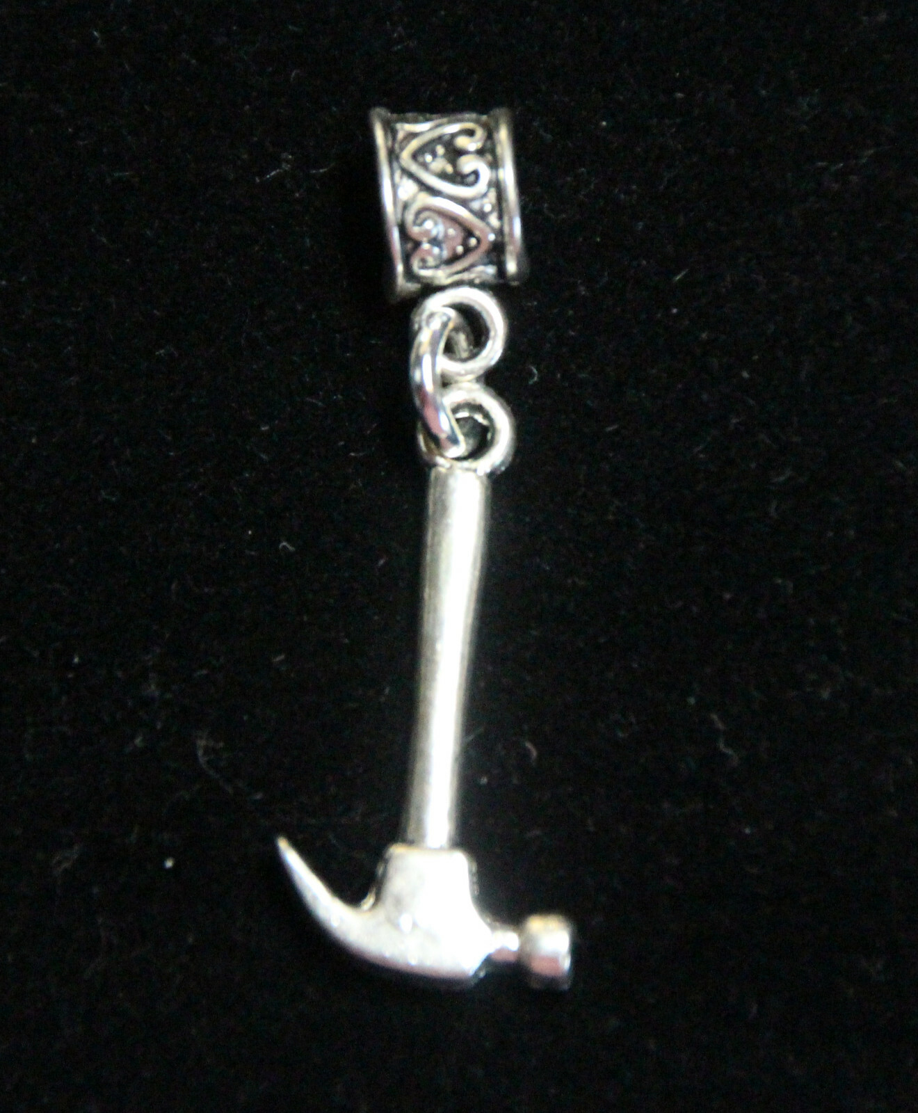 Hammer Charm Clip On Lobster Claw Clasp, Side Slider Charms Zipper Pull