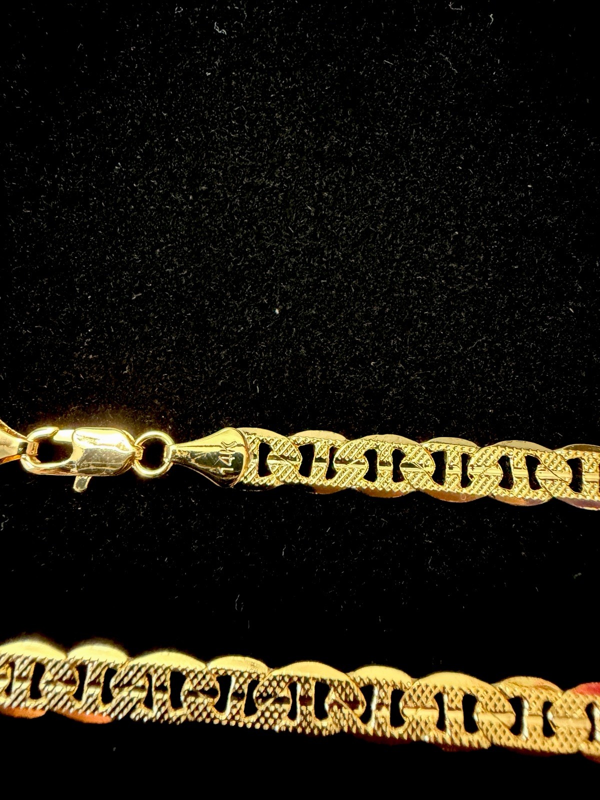 REAL 14K Stamped Gold Filled Diamond Cut Mariner 24in 6MM BRAND NEW
