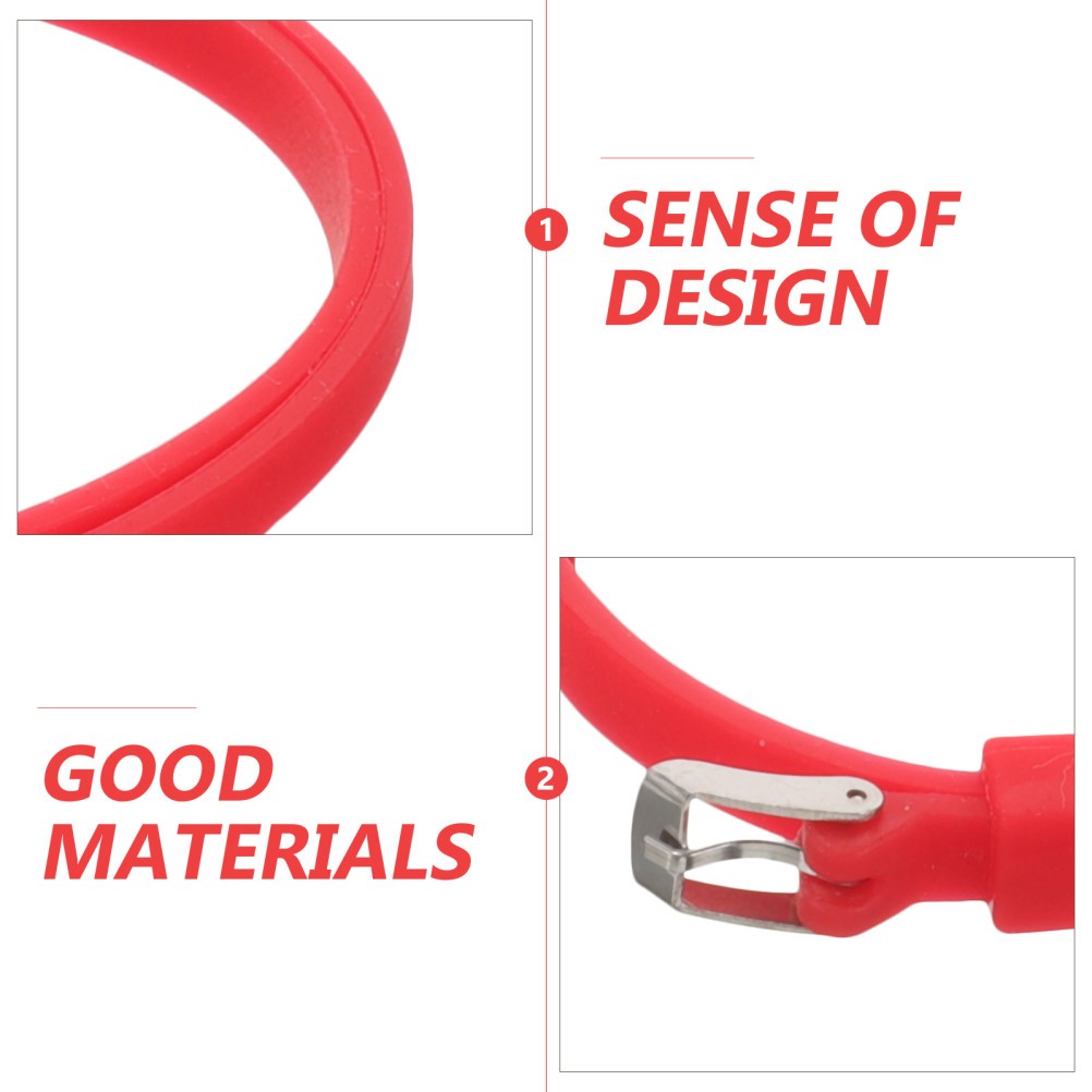 5Pcs High Elasticity Silicone Bracelets Skin Friendly Decorative Wristbands