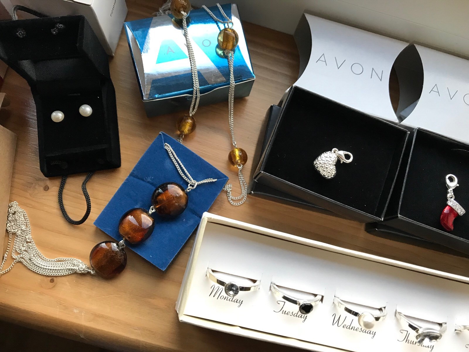 Selection AVON Costume Jewellery-Rings-Earrings-Charms-Necklace+Other BNIB