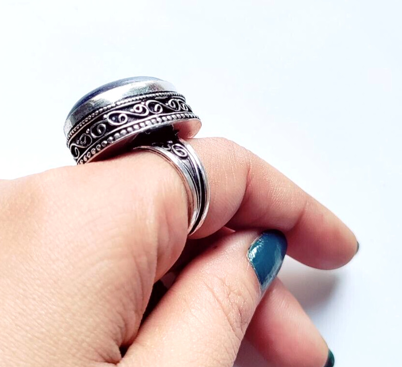 Lapis Lazuli Natural Gemstone Handmade 925 Sterling Silver Ethnic Jewelry Ring