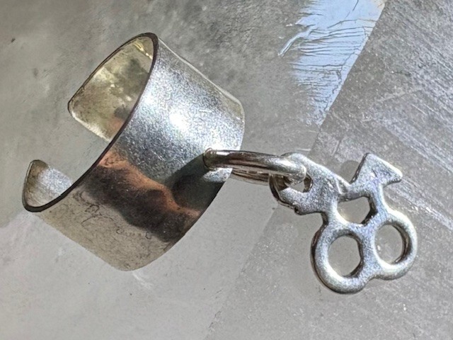 Double mars 92.5 ear cuff Male Gay LGB LGBTQ handmade by JKL 604