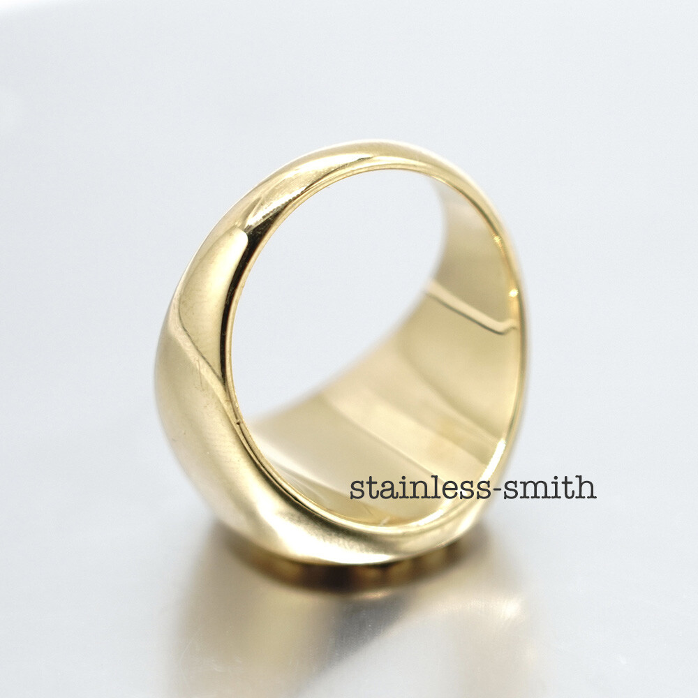 Mens Womens Irish Four 4 Leaf Clover Ring Gold Stainless Steel Size 6 7 9 10-12
