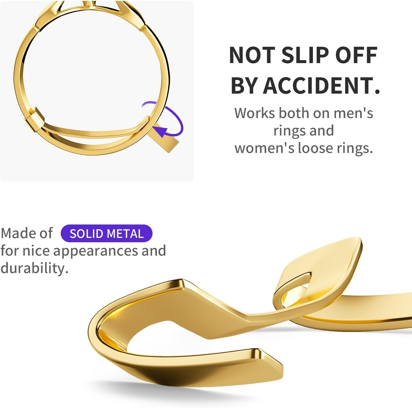 Ring Guard Set for Loose Rings 12 Pack Invisible Size Adjuster for Any Ring
