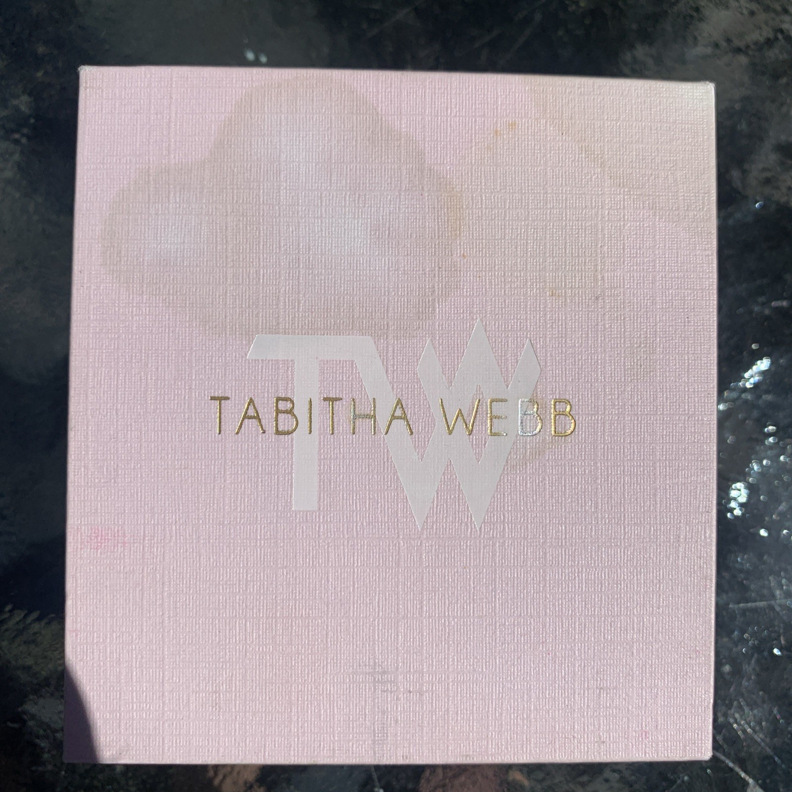 Tabitha Webb Sterling Silver CZ Butterfly Earrings Signed See Description