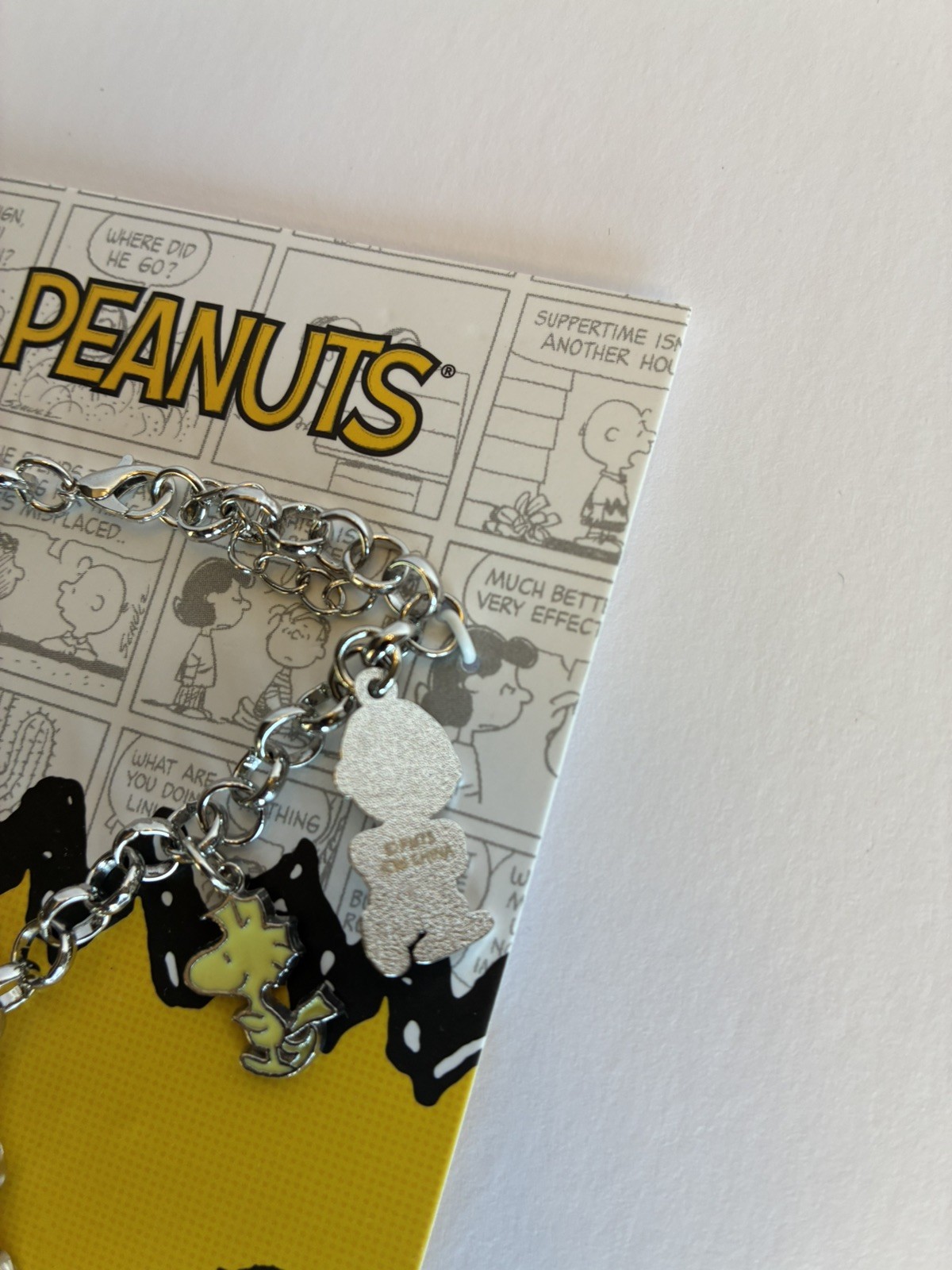 PEANUTS Snoopy 5 Charms Bracelet Woodstock Charlie Brown NEW