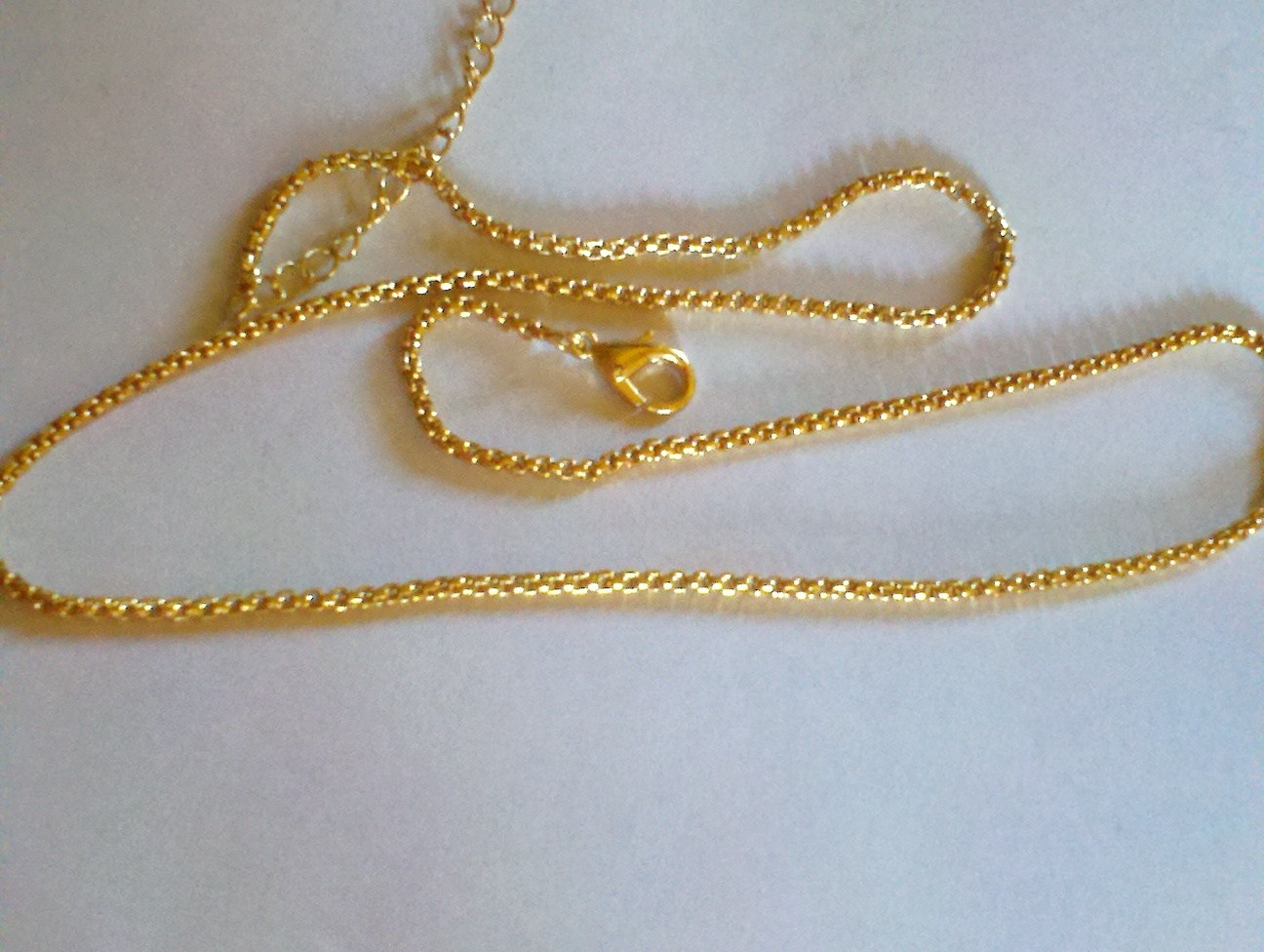 Brand New 18K Gold Plated Necklace 20.5 inch Chain