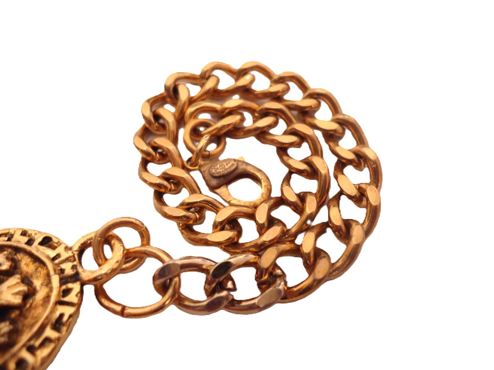 Chanel Vintage cc logos oval charms bracelet