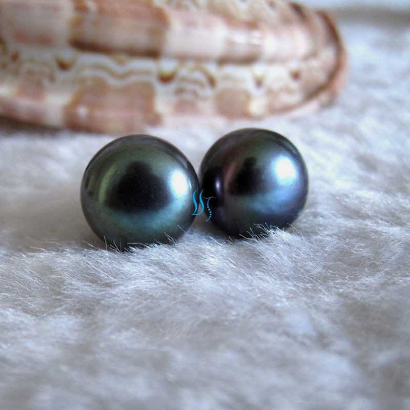 11.5-12.0mm Freshwater Pearl Earrings Stud Earrings——MORE COLORS