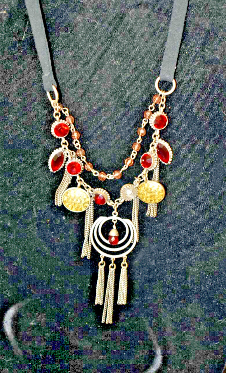 Steampunk Style Layered Statement Necklace