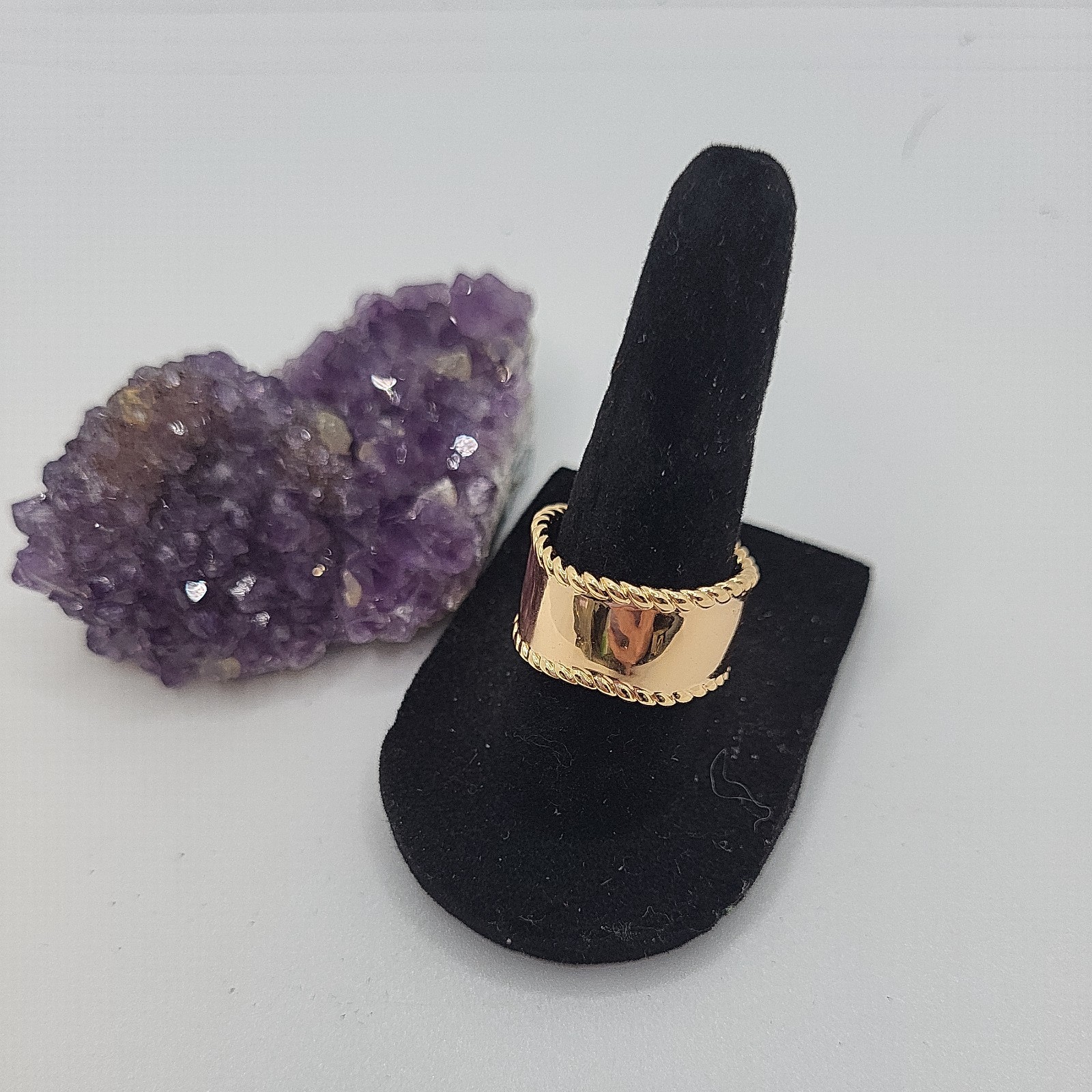 14K Gold Filled Chunky Ring Shiny BEAUTIFUL!