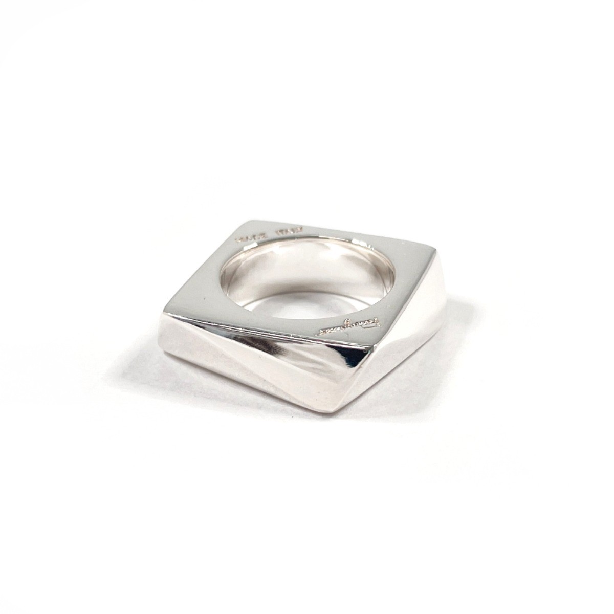 Salvatore Ferragamo Ring Square Silver925 US 5(US Size) Women vintage Accessory