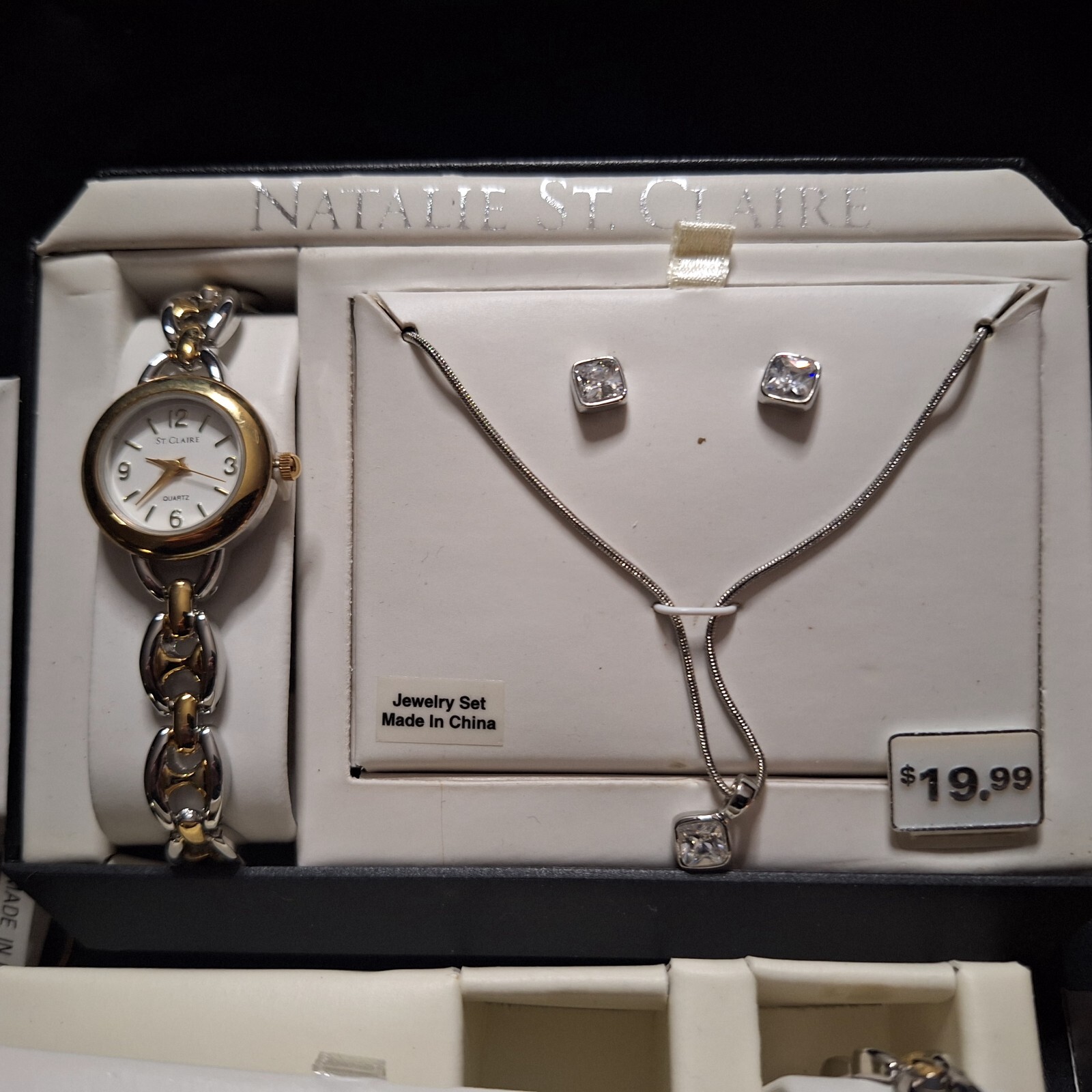 Vtg Natalie St. Claire watch earring necklace sets and other jewelry set
