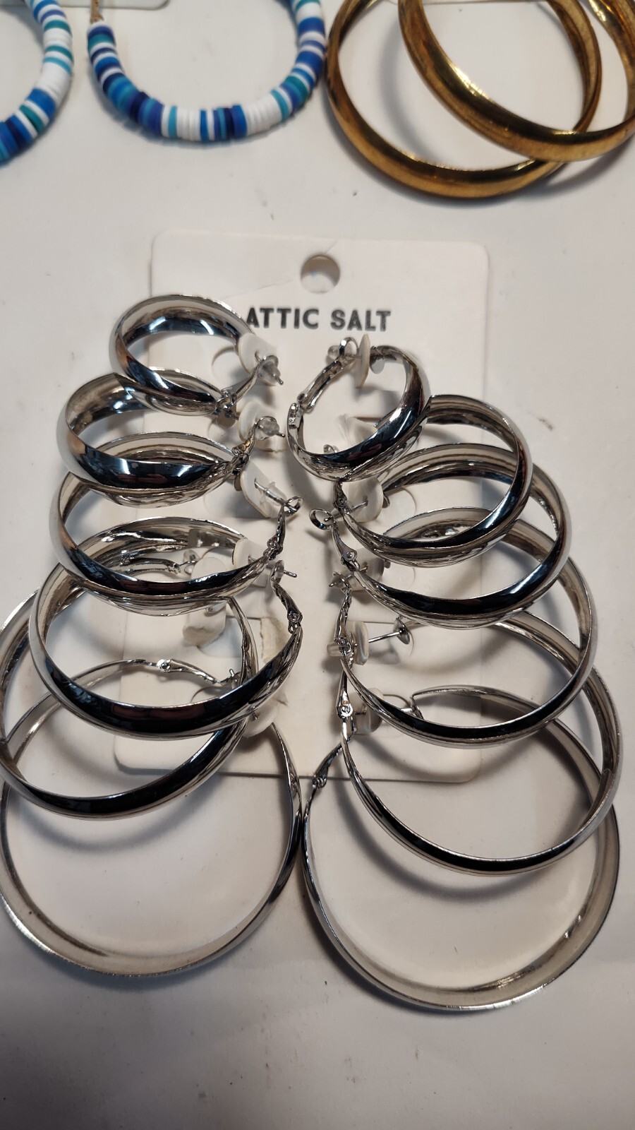Lot Of 8 Pair Of Attic Salt Hopp Earrings