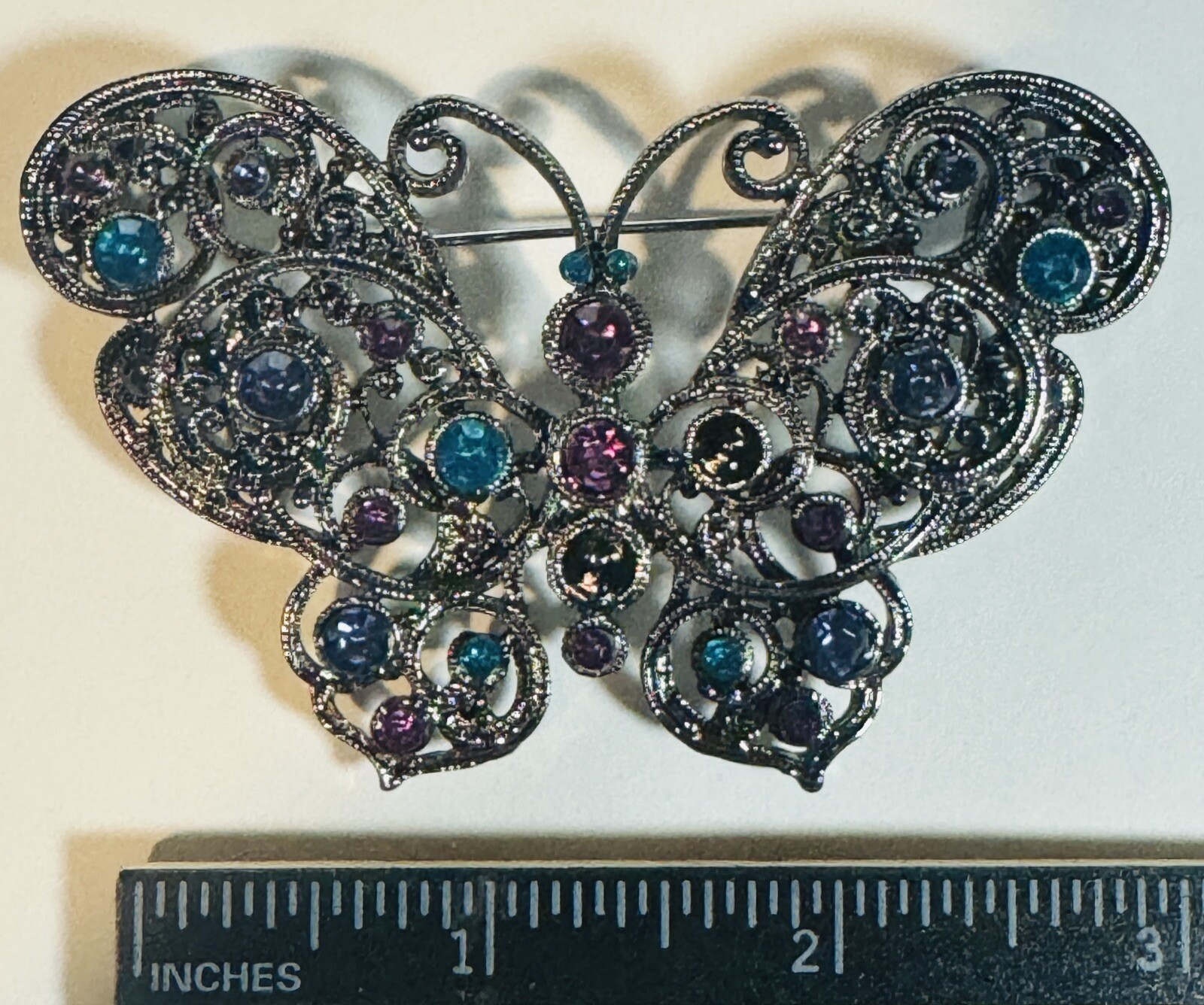 Big Butterfly Colorful Costume Jewelry Fantasy Whimsical Fairytale