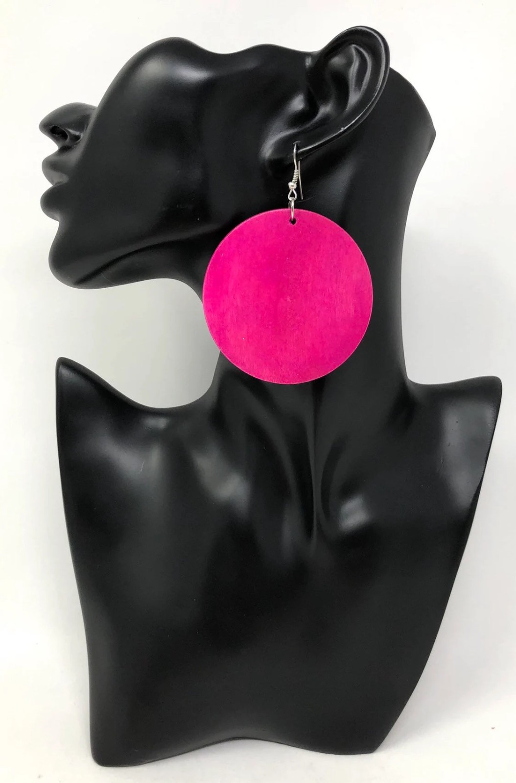 Boho Wooden Disc Earrings for Women – Handmade Afrocentric Dangle Jewelry