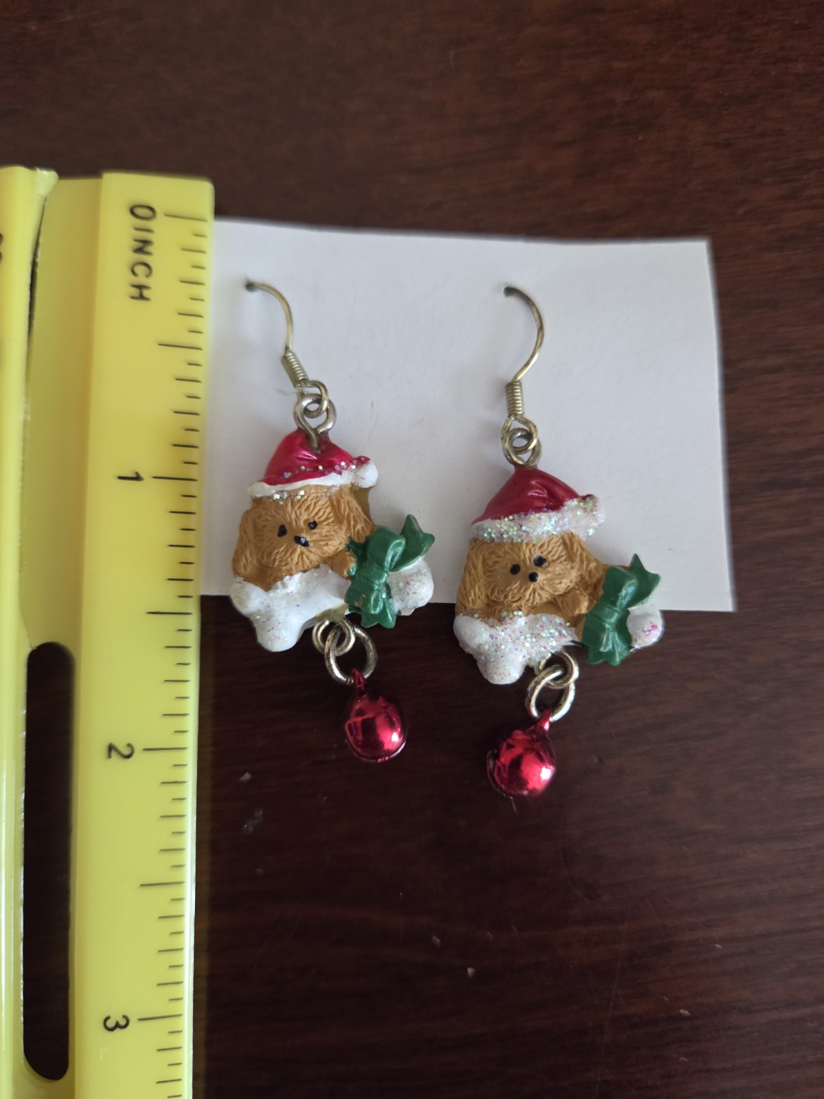 Christmas Earring Lot: Crystal Snowman Pearl Snowman Dog with Bone Bell Earrings