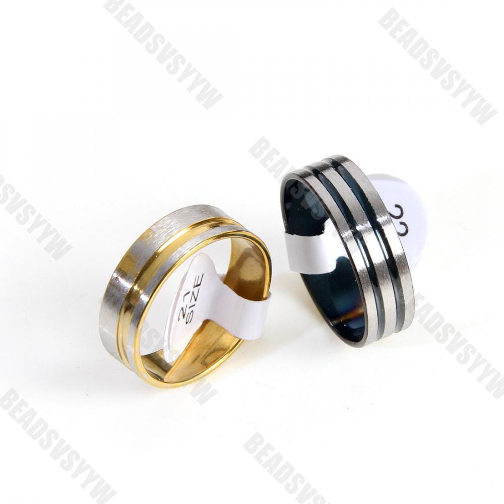 NEW 50pcs Wholesale Bulk Lot Mixed Stainless Steel Rings Men’s Women’s Band Ring