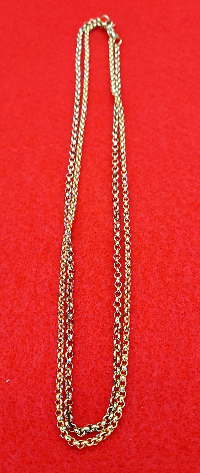7″-84″ GOLD PLATED STAINLESS STEEL 3MM OR 4 MM ROLO STUNNING LINK NECKLACE-GOLD