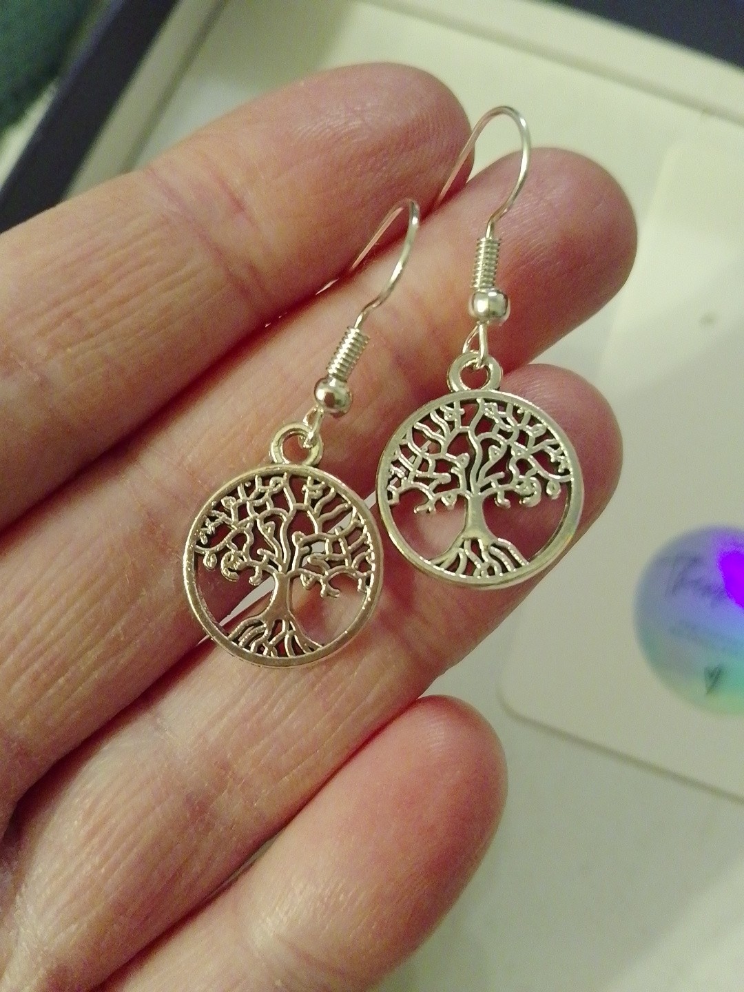 Small Tree of Life Earrings Cute Gift Bohemian Valentine’s Day Mothers Day Party