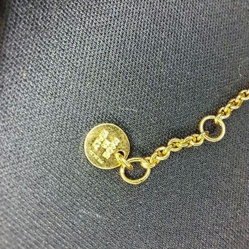 Fendi First Necklace Logo Necklace Gold Crystal Women’s Accessory