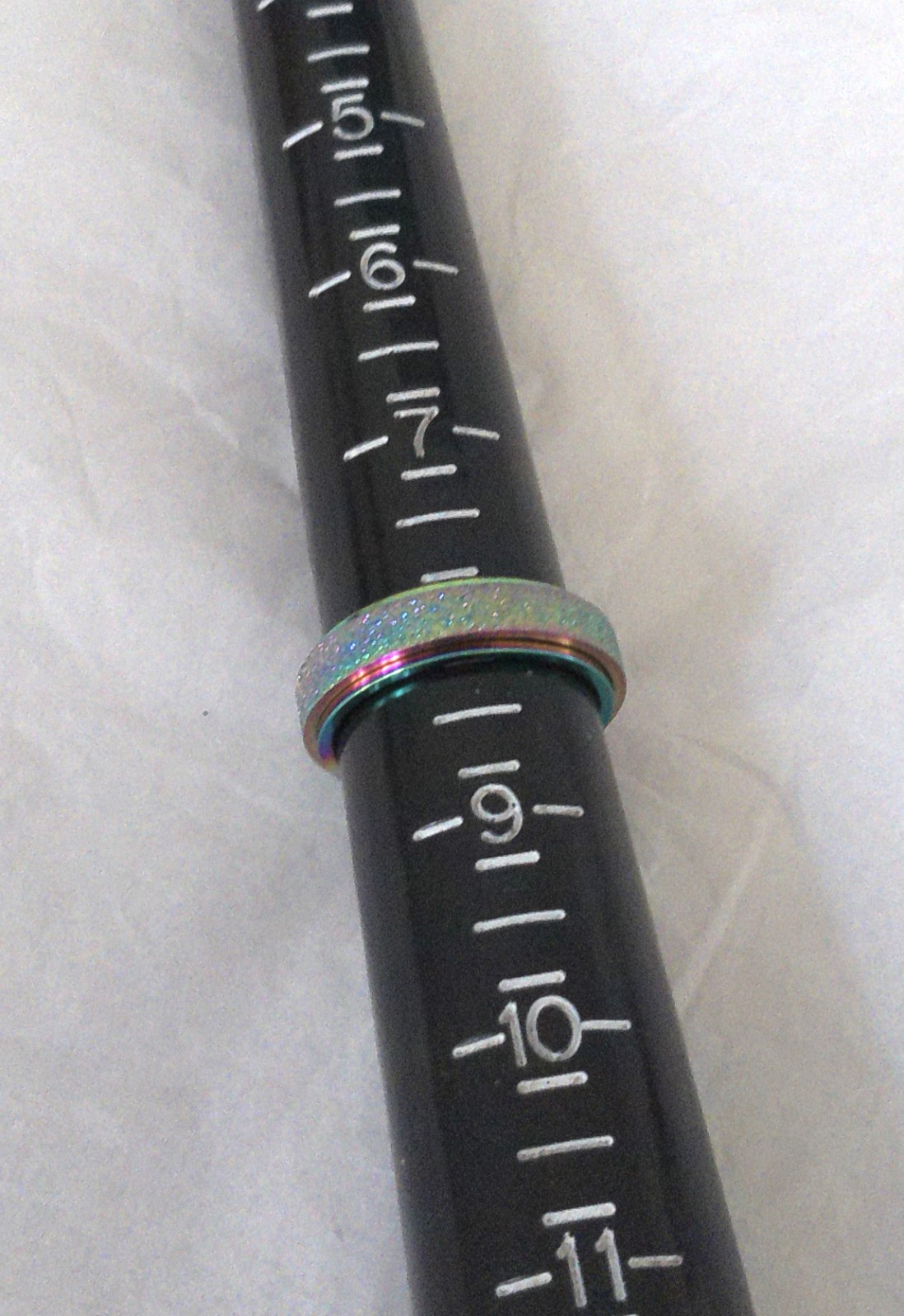 New Stainless-Steel Multi Colors Spinner Ring Size 8 Perfect for All Occasions