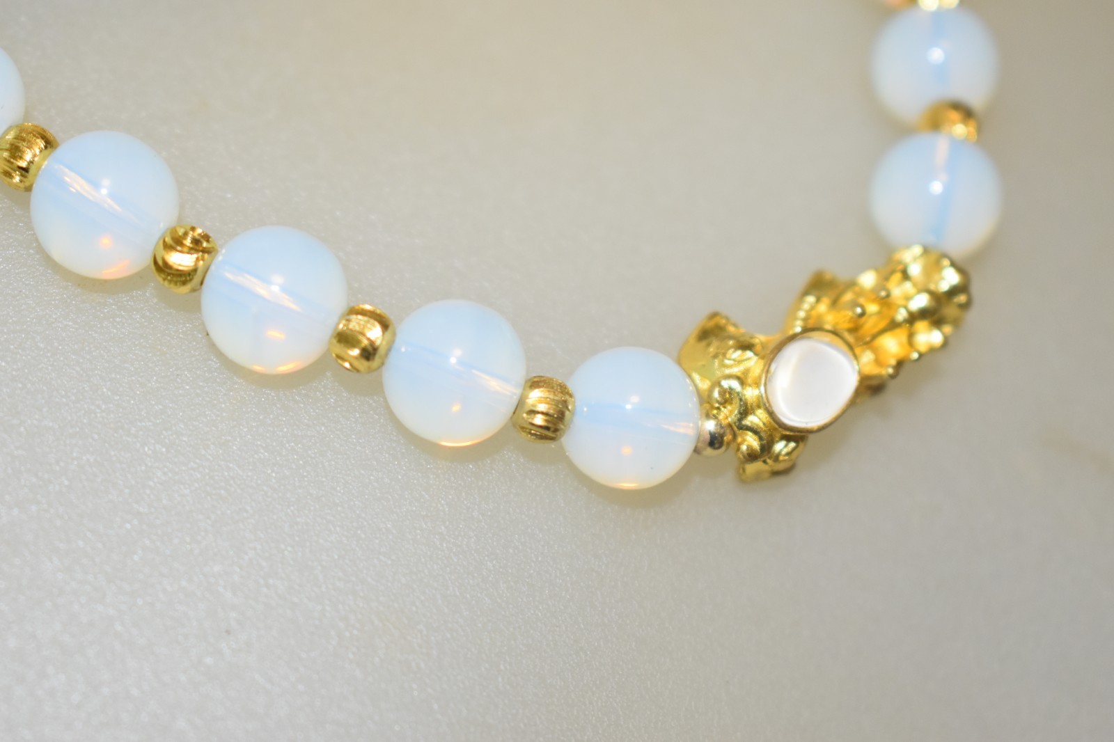 Opalite 9-10mm Beaded Necklace 18-20 Inches