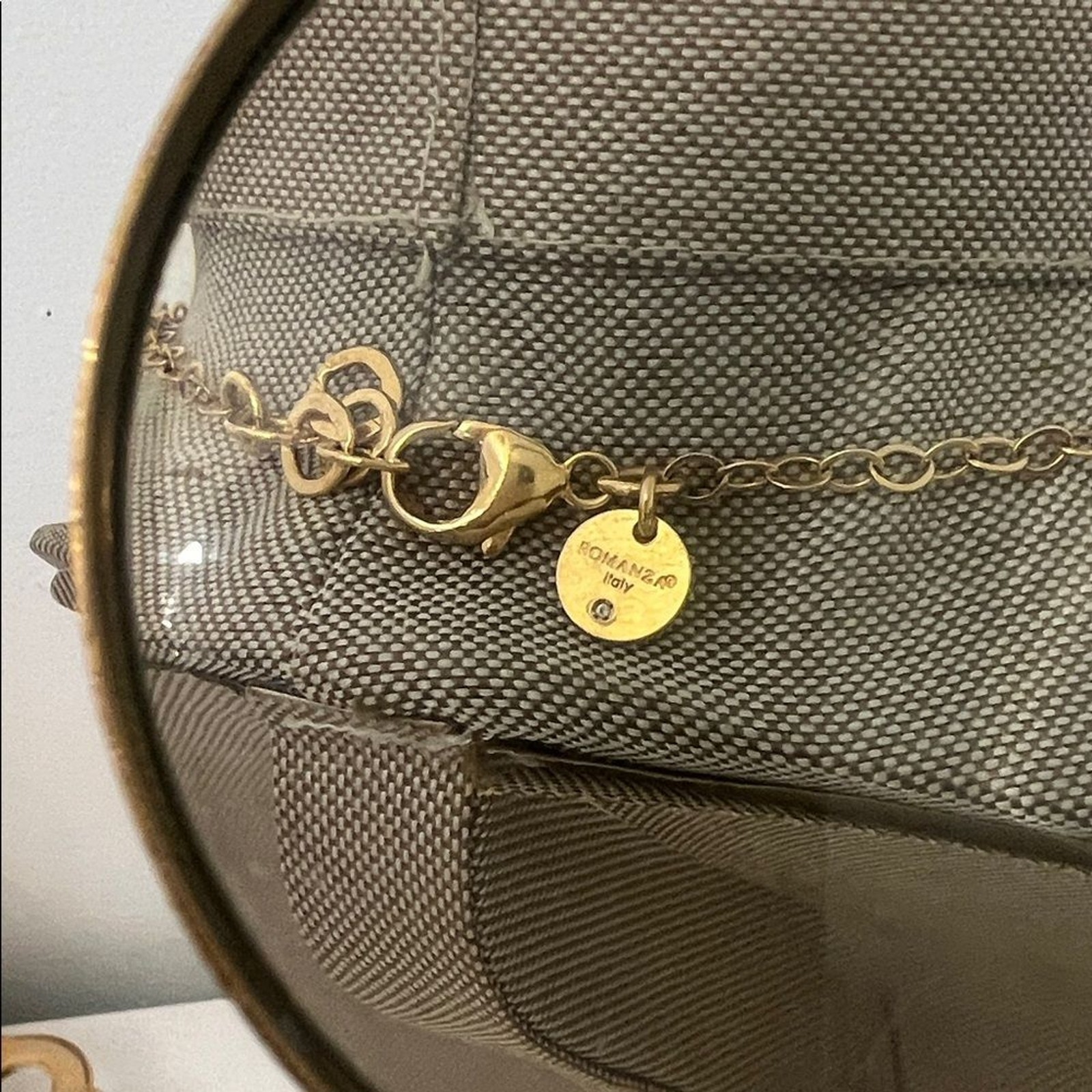ROMANZA ITALY 18k Gold plated Chic Gold Statement Necklace up 17”
