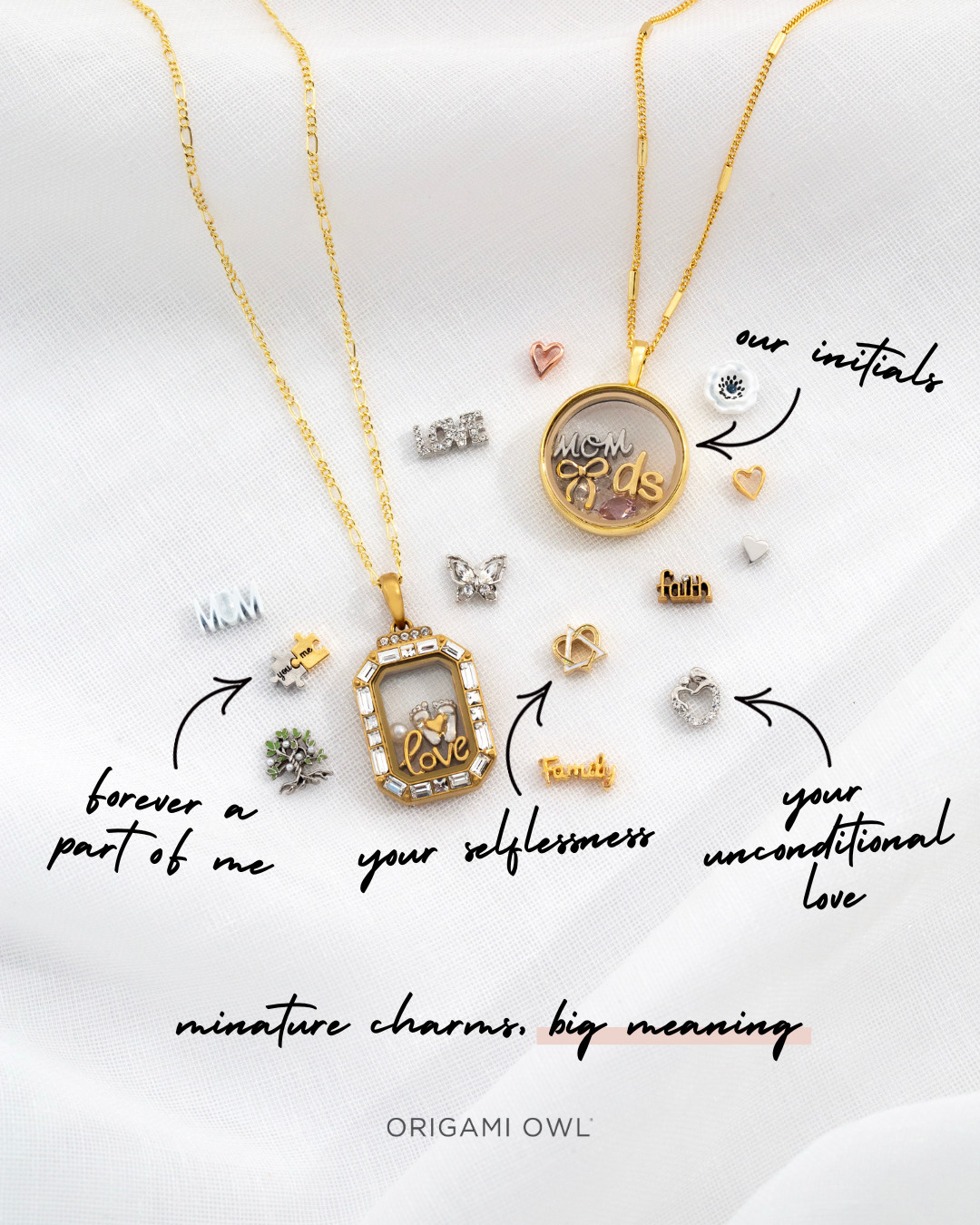 New Origami Owl Mother’s Day Charms Lockets Necklaces Buy 4 Get Free Charm