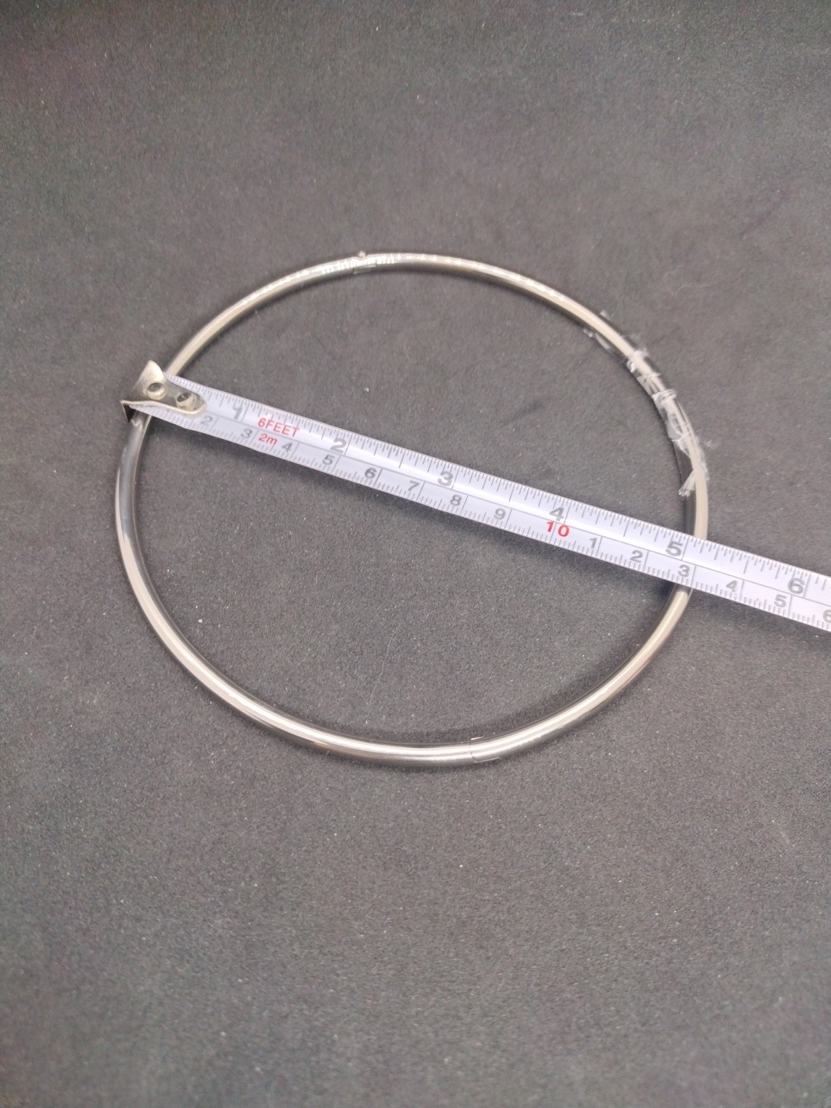 16 Inch 6mm Petite Polished Locking Eternity Collar Titanium With Key