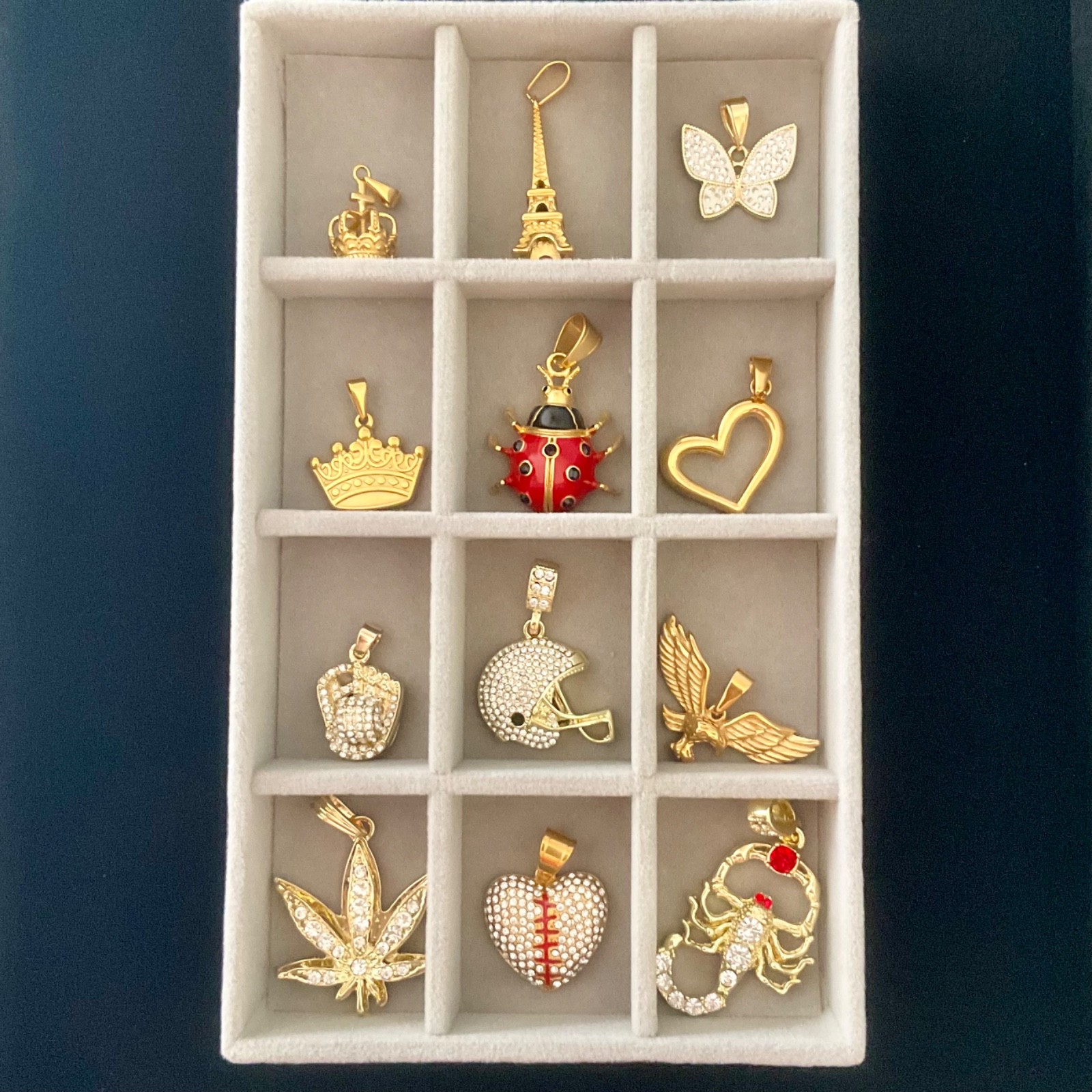 Assorted PENDANTS & CHARMS Unisex Buy 2 or More To Save & Get Free Velvet Bag.