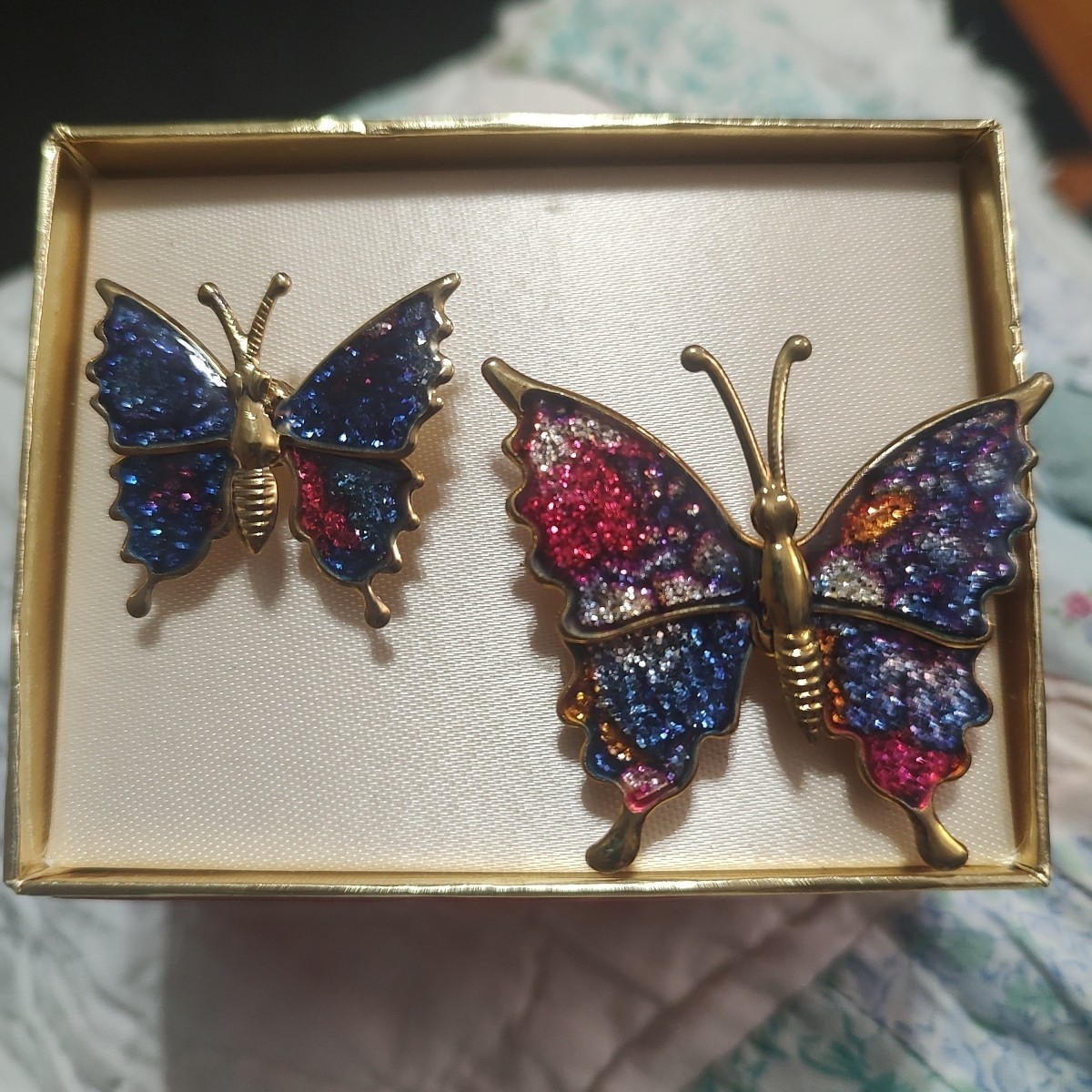 Multicolor Butterfly Brooch Pins Broche Dollywood Look