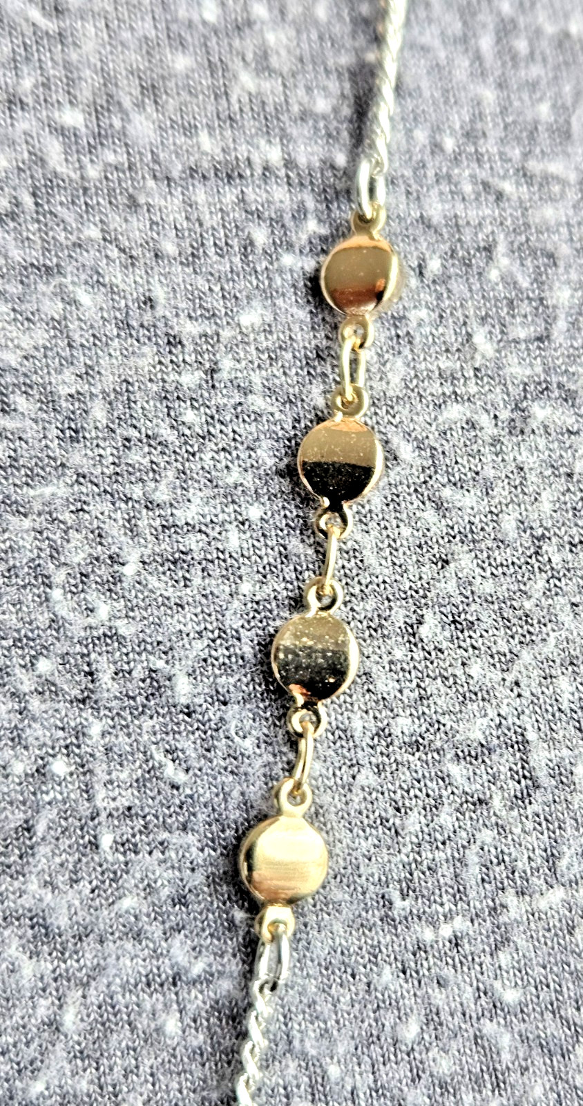 New in Box! Bay to Baubles Stitch Fix “Rue Lariat” Gold & Silver Color Necklace