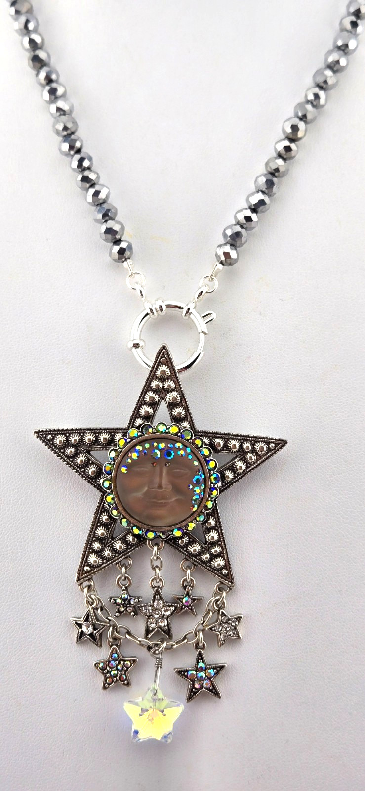Kirks Folly LEGACY Goddess Seaview Moon Starshine Pin Pendant &2 Necklaces #63
