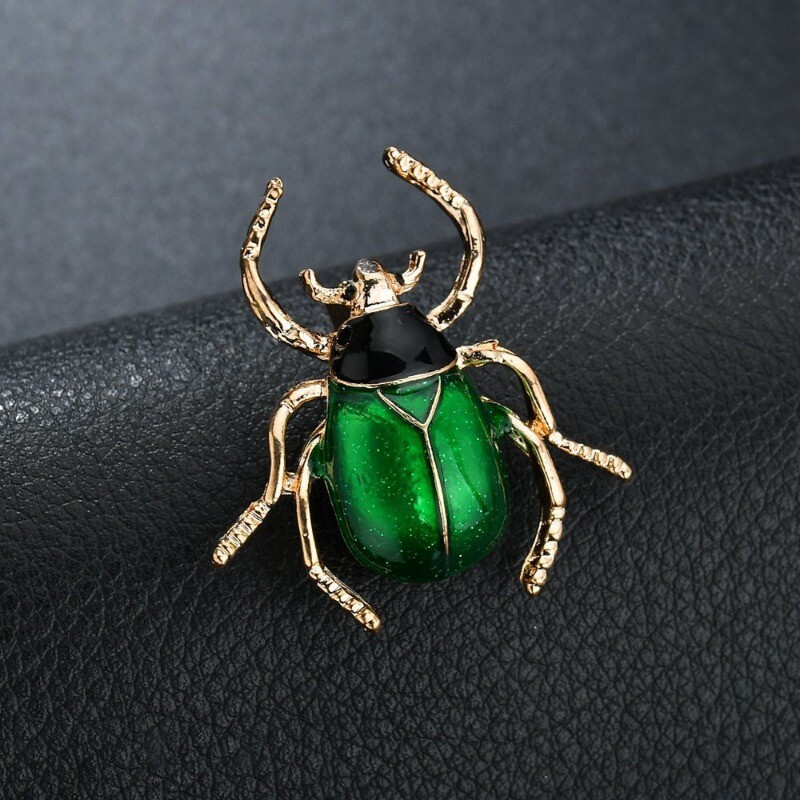 Cute Scarab Metal Brooch School Bag Clothing Accessories Insect Pin Gift