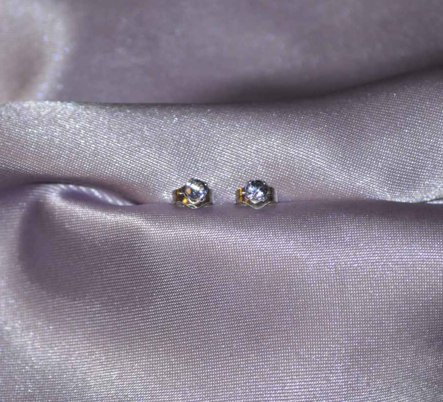 3.0mm TANZANITE PETITE ROUND STUDS – SET IN .925 STERLING SILVER-