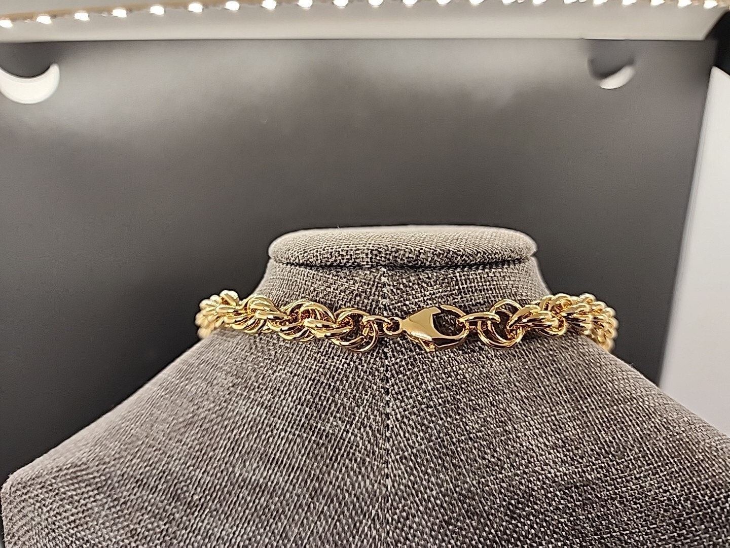 18K GP Over Bronze 24″ Soft Rope Link Chain Moda Al Massimo for JTV BEC181 NIB