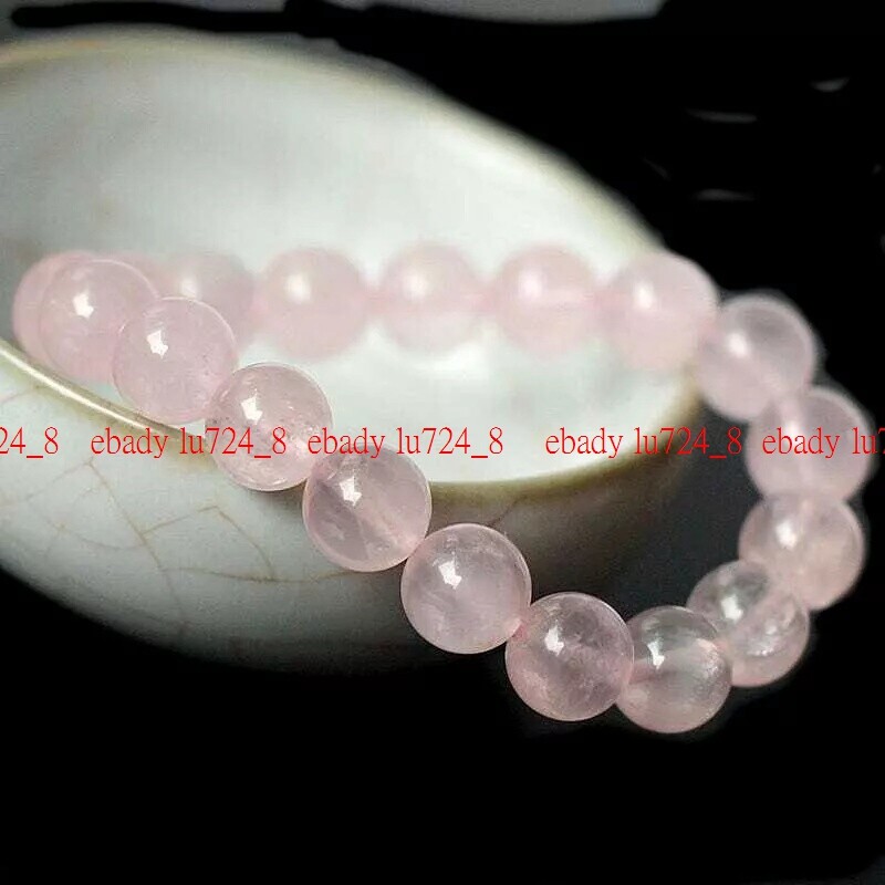 Rose Quartz Bracelet 8mm Beads Healing Crystal Stretchy Natural Gemstone Jewelry