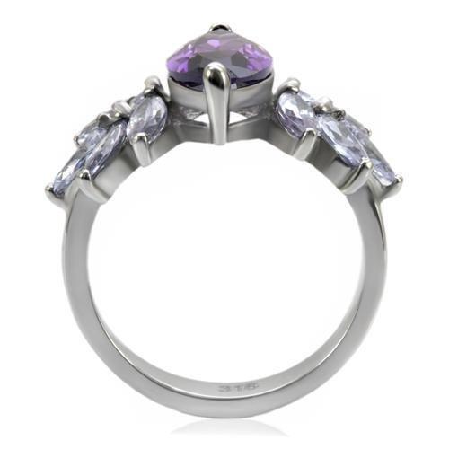 Purple Marquise Cubic Zirconia Cocktail Ring