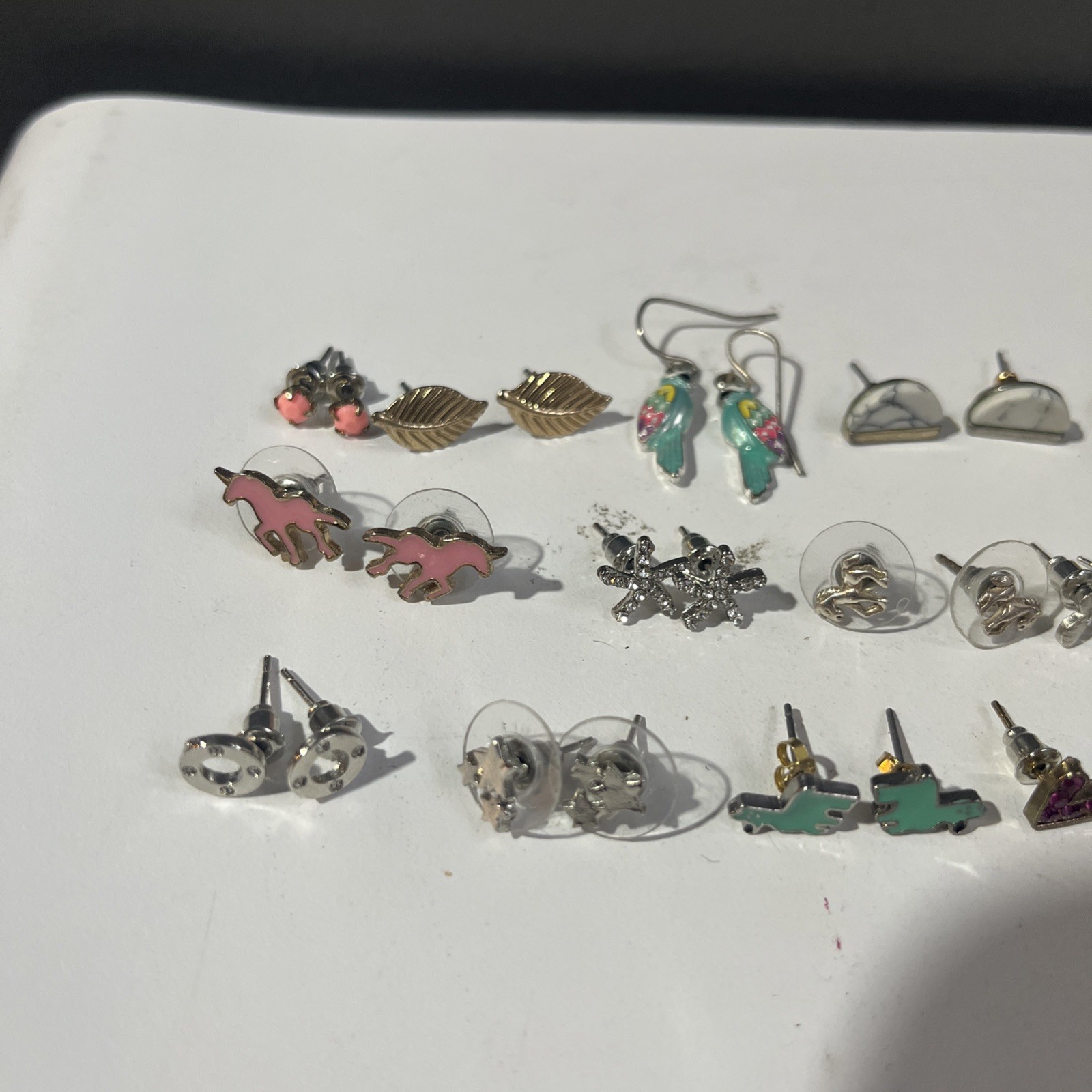 Costume Jewelry Earrings 21 Pairs, Adults And Children Style