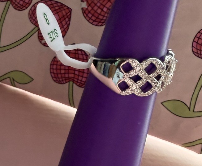 Bomb Party NEW STERLING COLLECTION CZ .925 Sterling “The Blooming Lattice” Sz 8