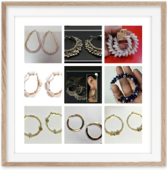 Bali Earrings Silver Gold Kori AD style As Per Picture More Variations All Types