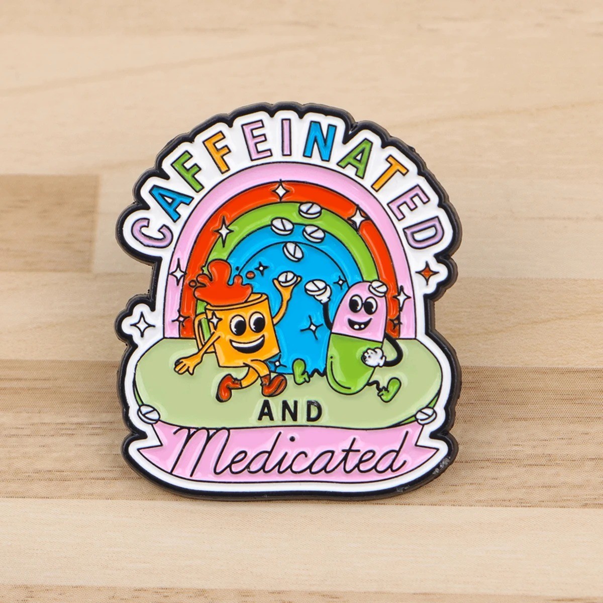 Vintage Badges on Backpack Funny Quotes Enamel Pin Brooches for Women Lapel Pins